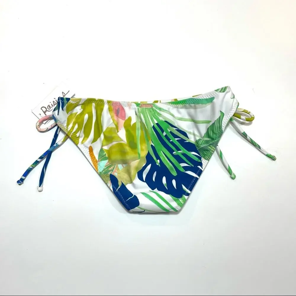 Raisins BLUE Juniors' Palm Bikini Swim Bottom Sm